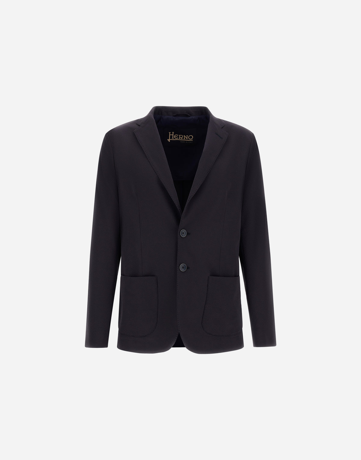 Herno Seersucker Blazer - Navy