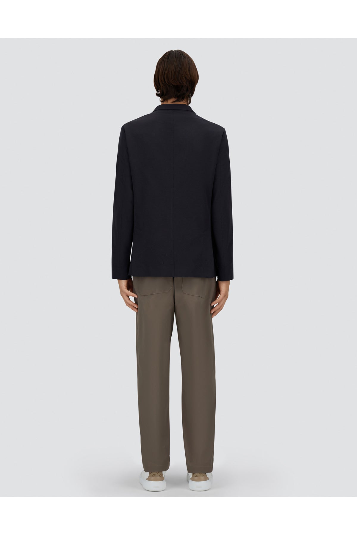 Herno Seersucker Blazer - Navy