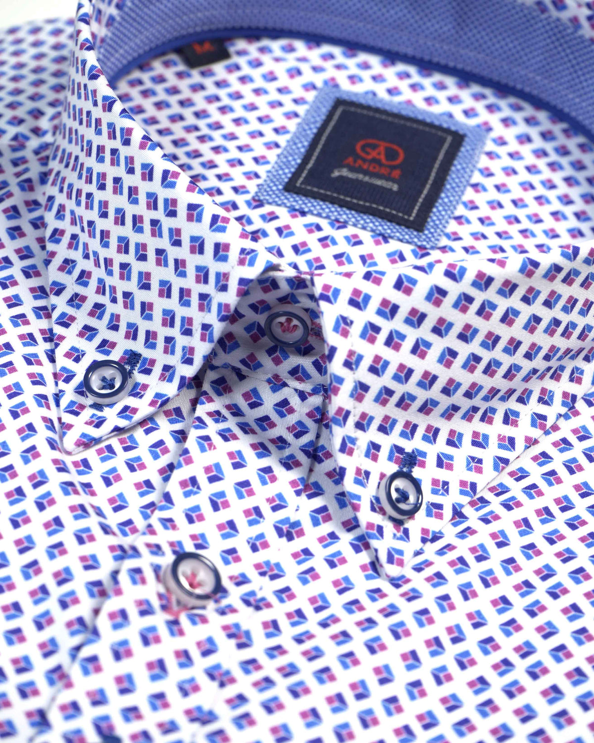 Andre 'Grafton' Short Sleeve Casual Shirt - Pink