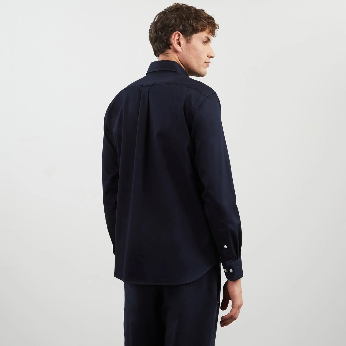 Eden Park Stitched Cotton Shirt - Navy