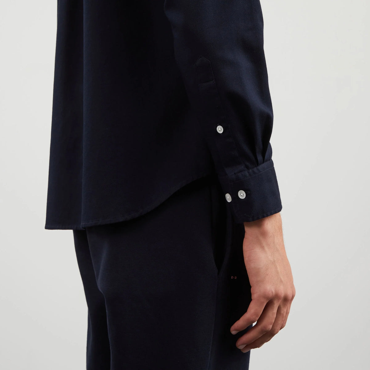 Eden Park Stitched Cotton Shirt - Navy