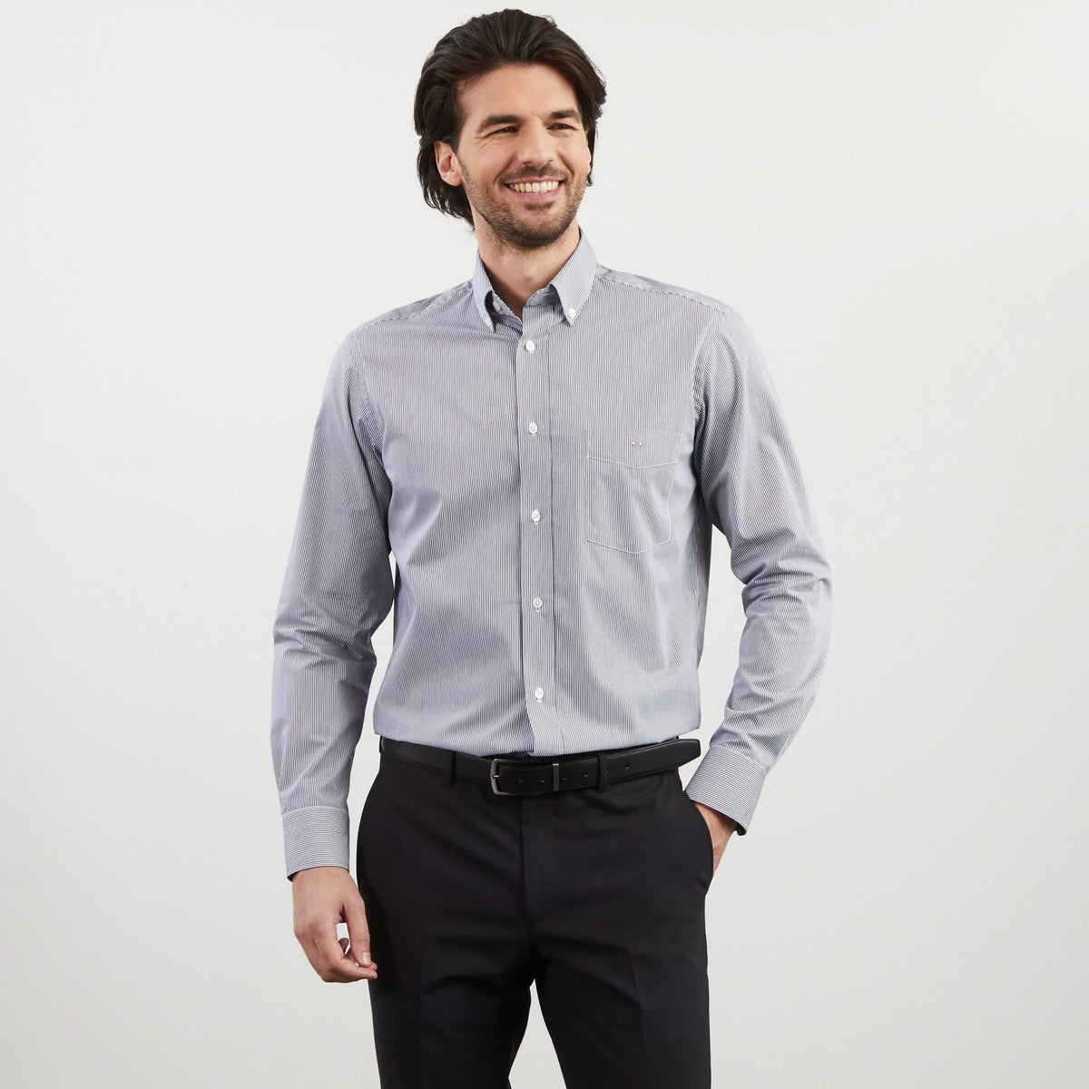 Eden Park Stripe Shirt - Navy