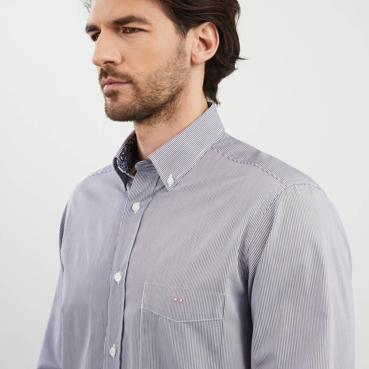 Eden Park Stripe Shirt - Navy