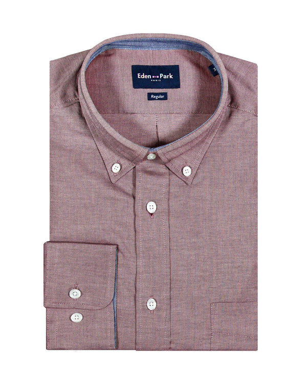 Eden Park Oxford Shirt - Dk Red
