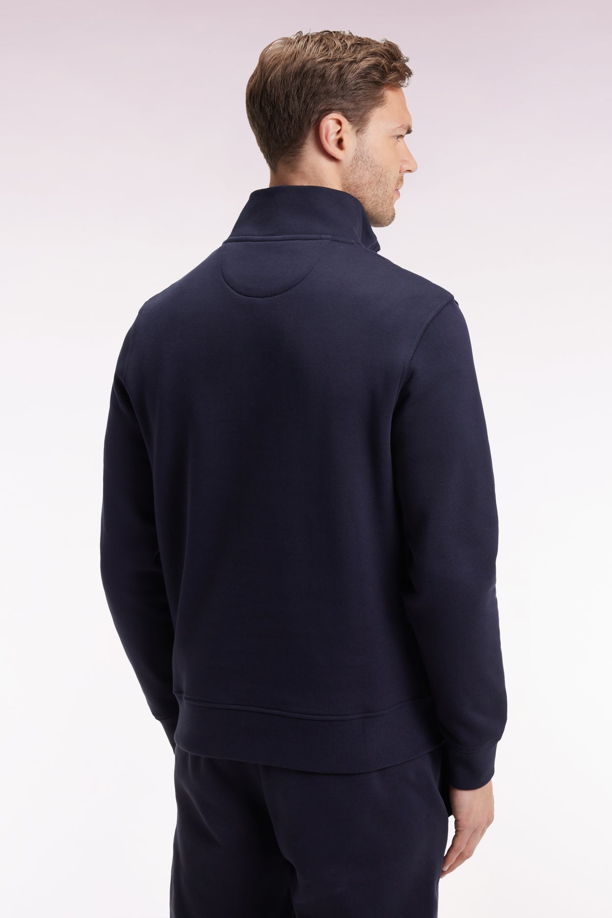 Eden Park Navy cotton fleece zip-up sweatshirt - Blue