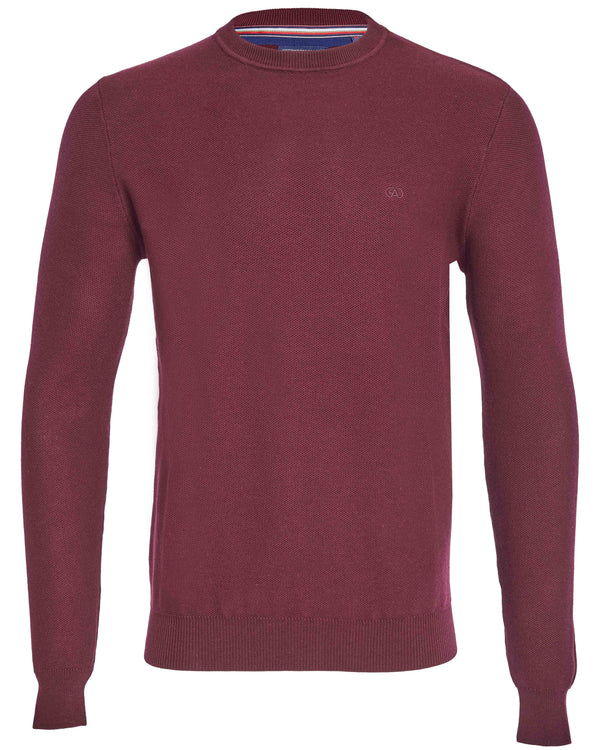 Andre 'Hook' Crew Neck - Burgundy