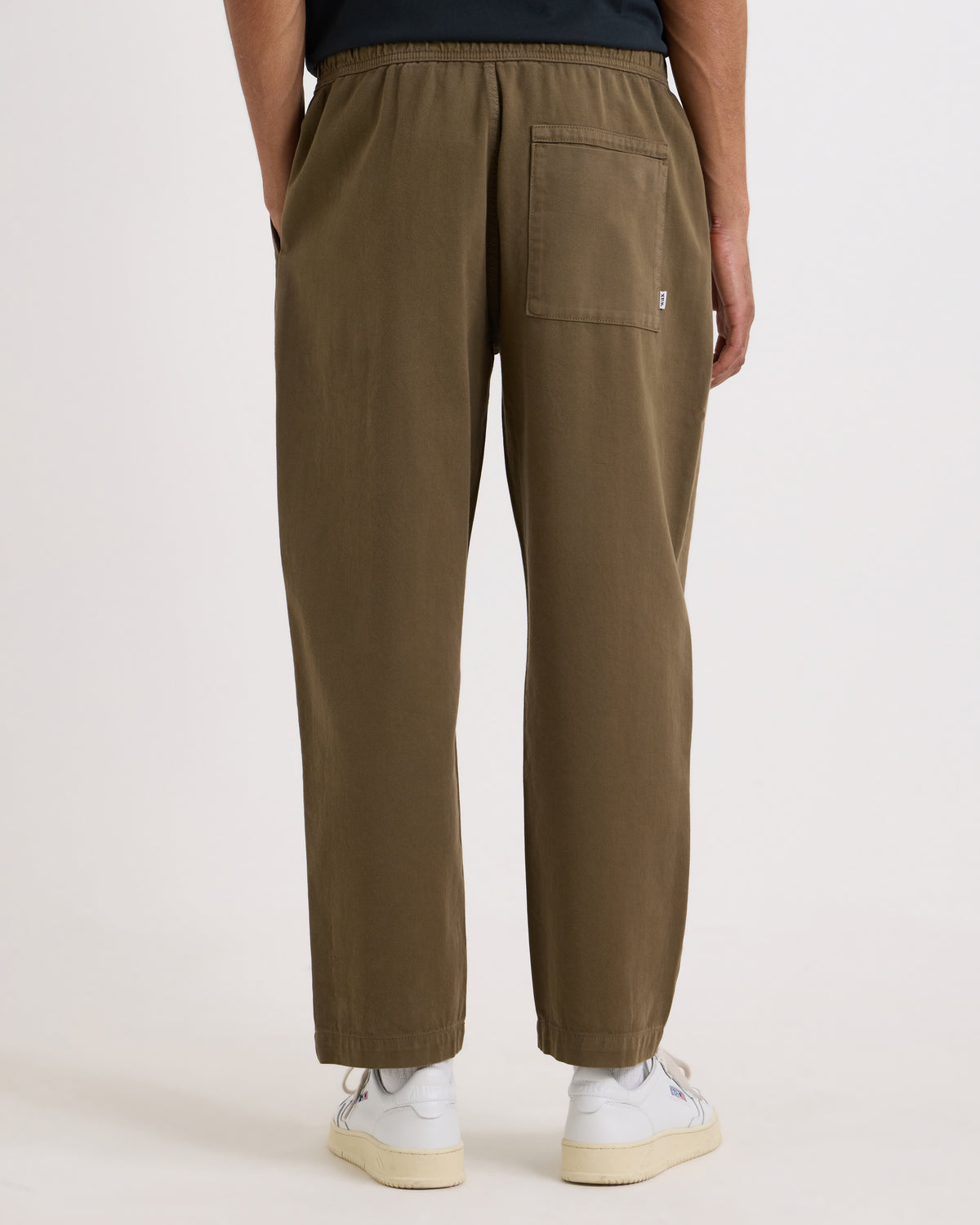 Wax London Kurt Trouser - L30 Organic Cotton Twill - Dark Khaki