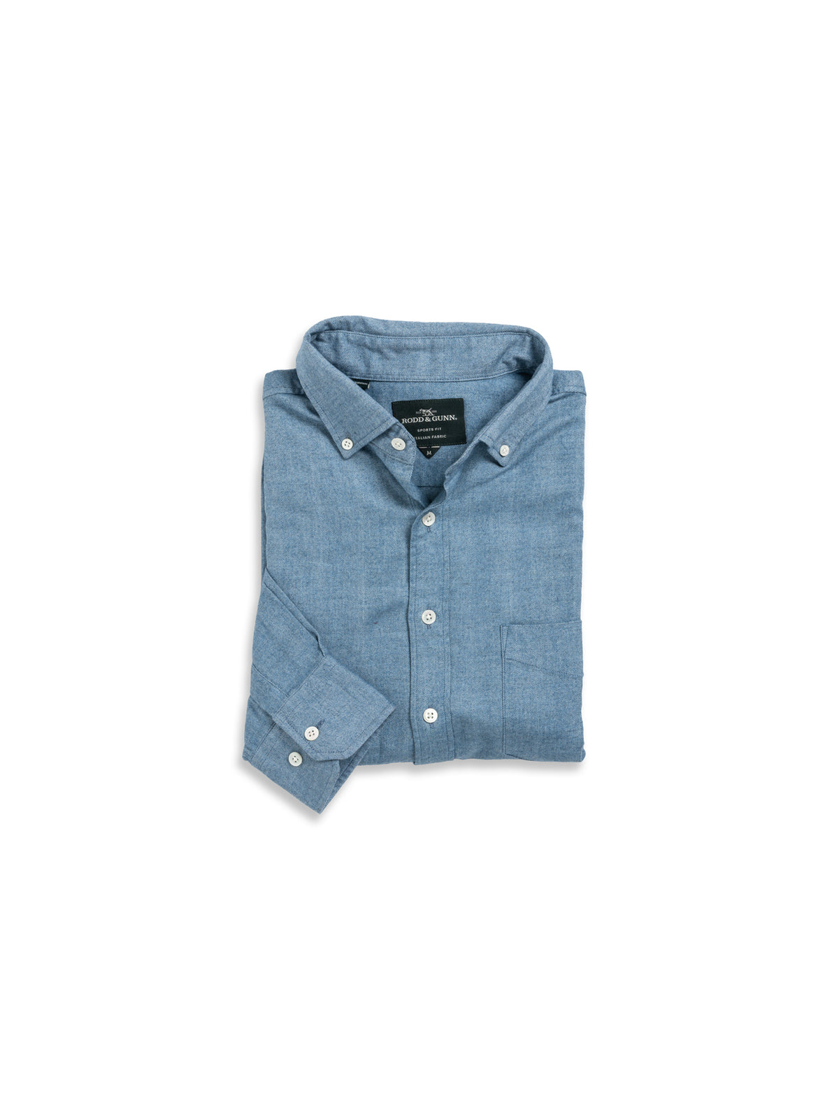 Rodd &amp; Gunn Barhil Sports Fit Shirt - Chambray Blue