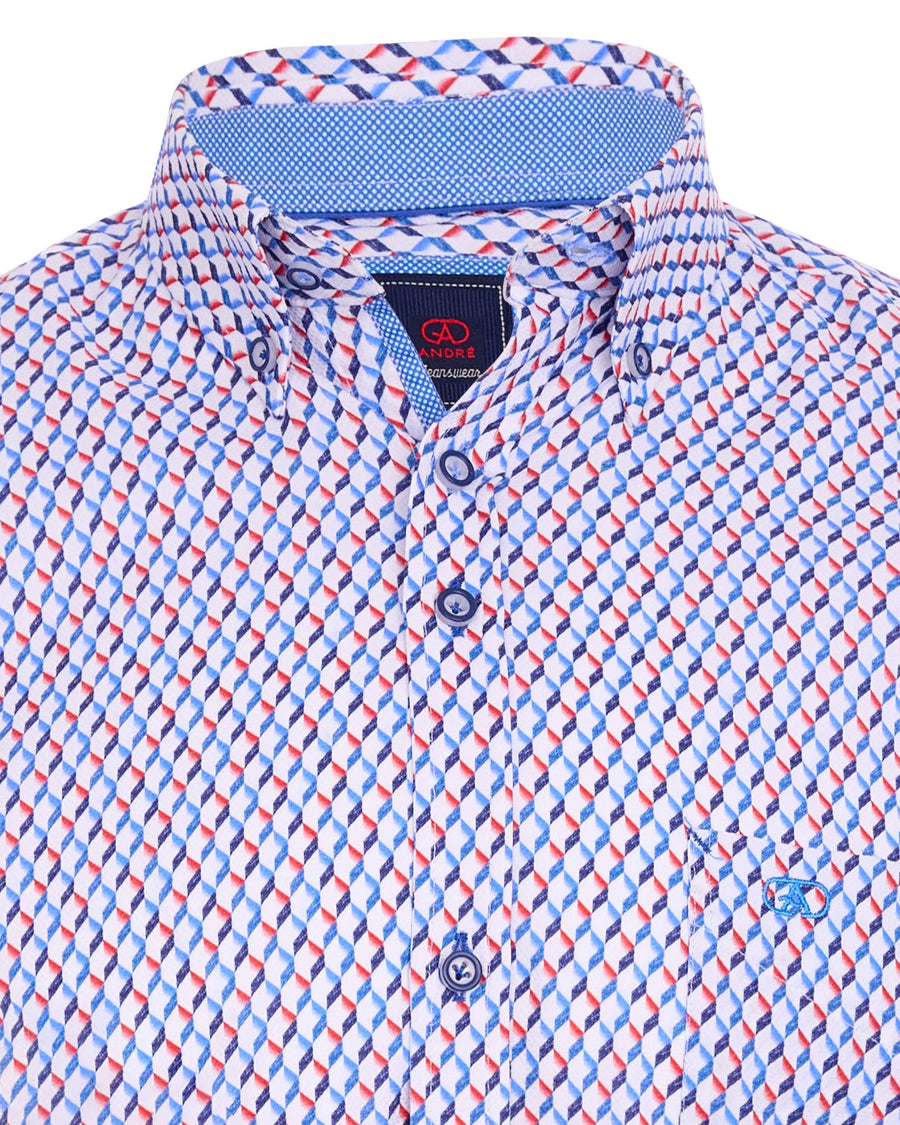 Andre Dodder Long Sleeve Casual Check Shirt - Mango