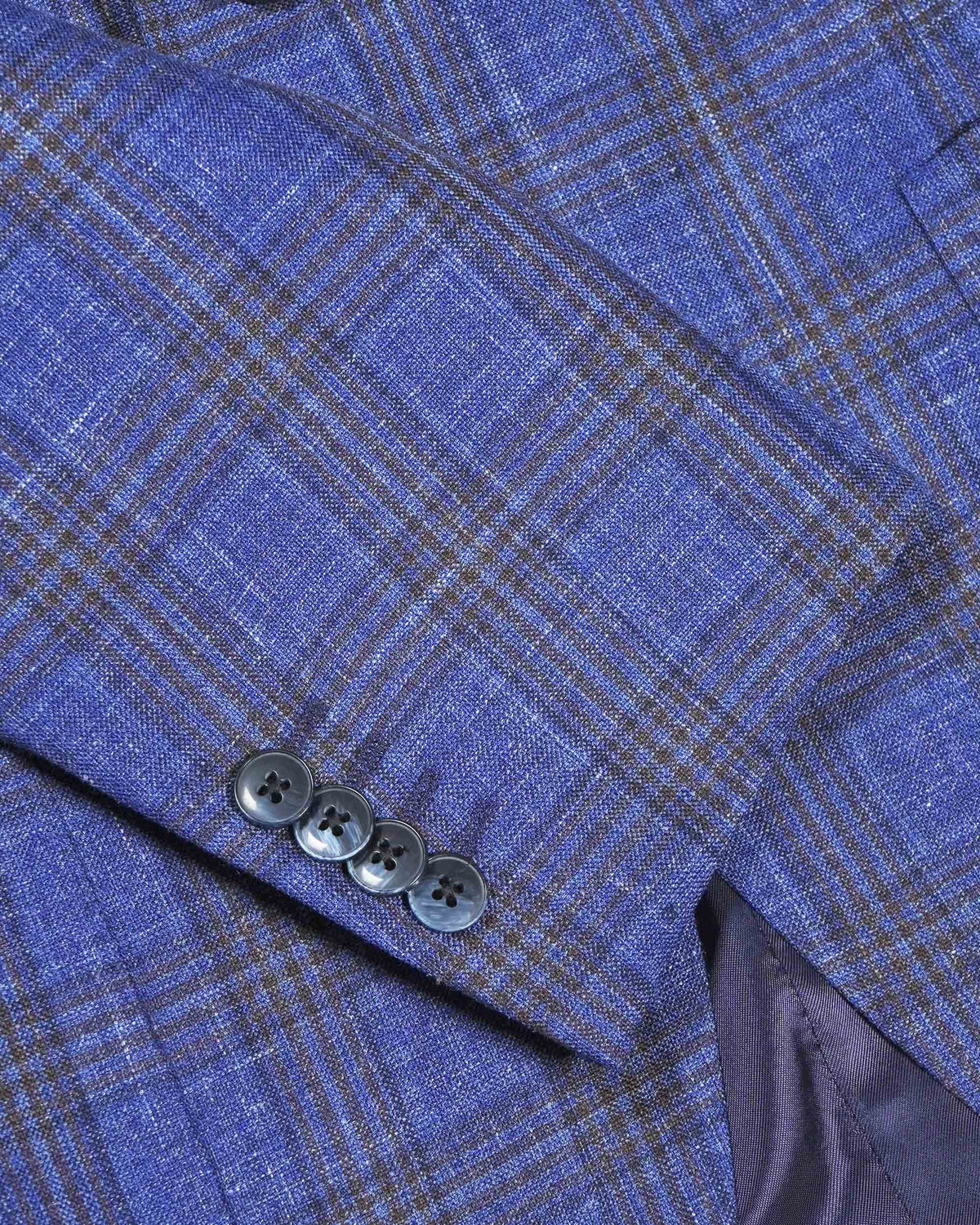Luigi Bianchi Checkered Sports Jacket - Blue