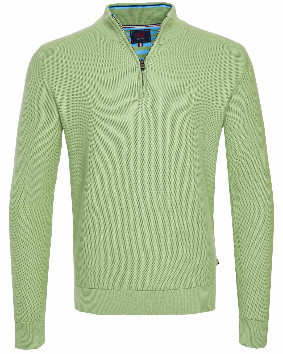 Andre &#39;Lyon&#39; 1/4 Zip Jumper - Sage Green