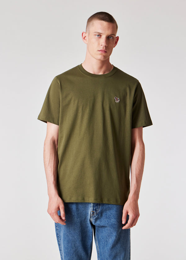 Paul Smith Organic Cotton Zebra Logo T-Shirt - Green