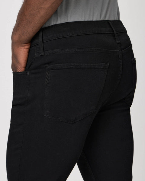 PAIGE Federal Black Shadow Slim Straight Jeans - Black