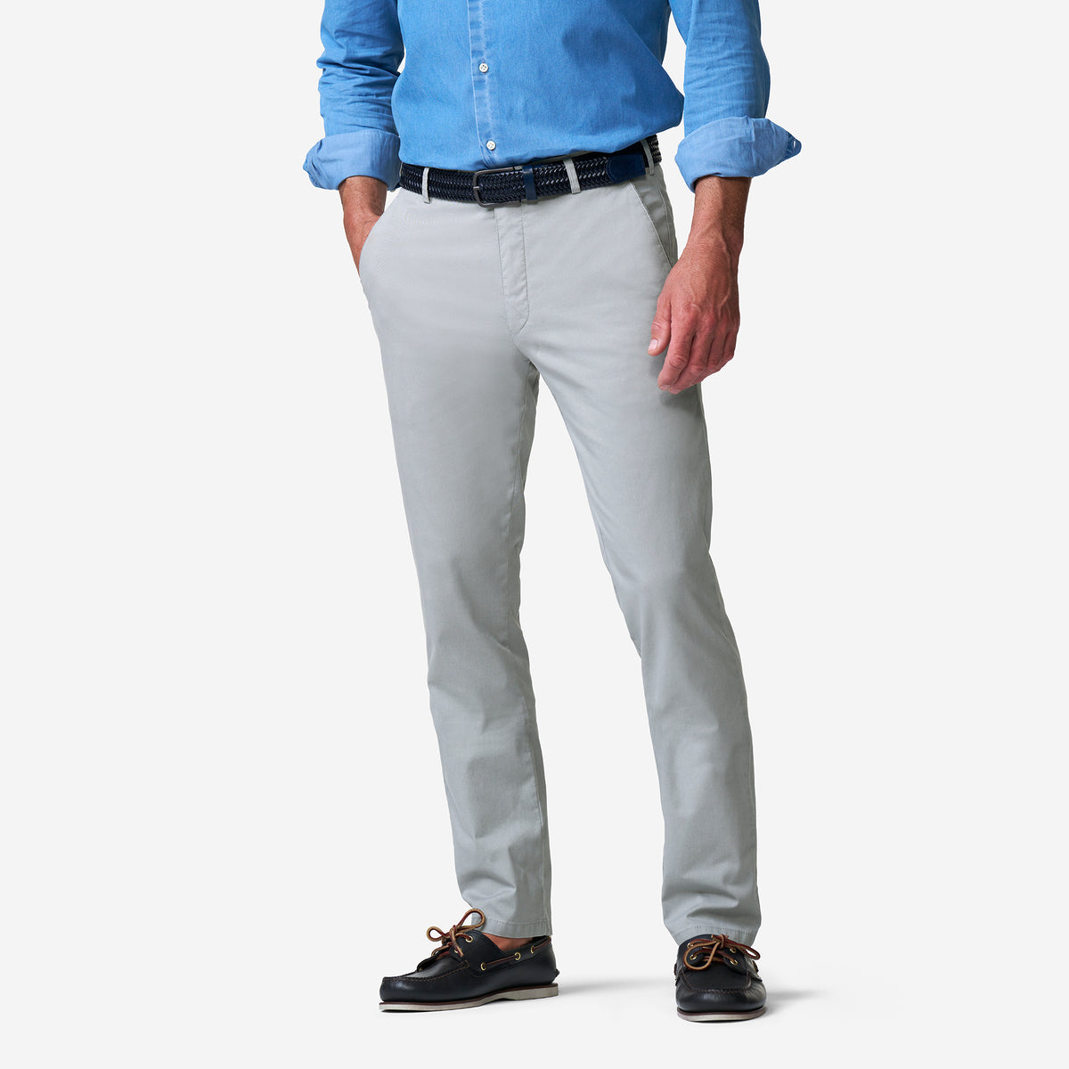 Meyer Hosen OSLO Casual Trousers - Grey