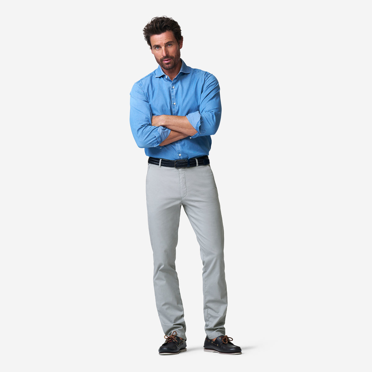 Meyer Hosen OSLO Casual Trousers - Grey