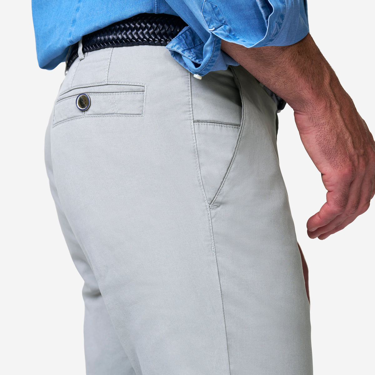 Meyer Hosen OSLO Casual Trousers - Grey