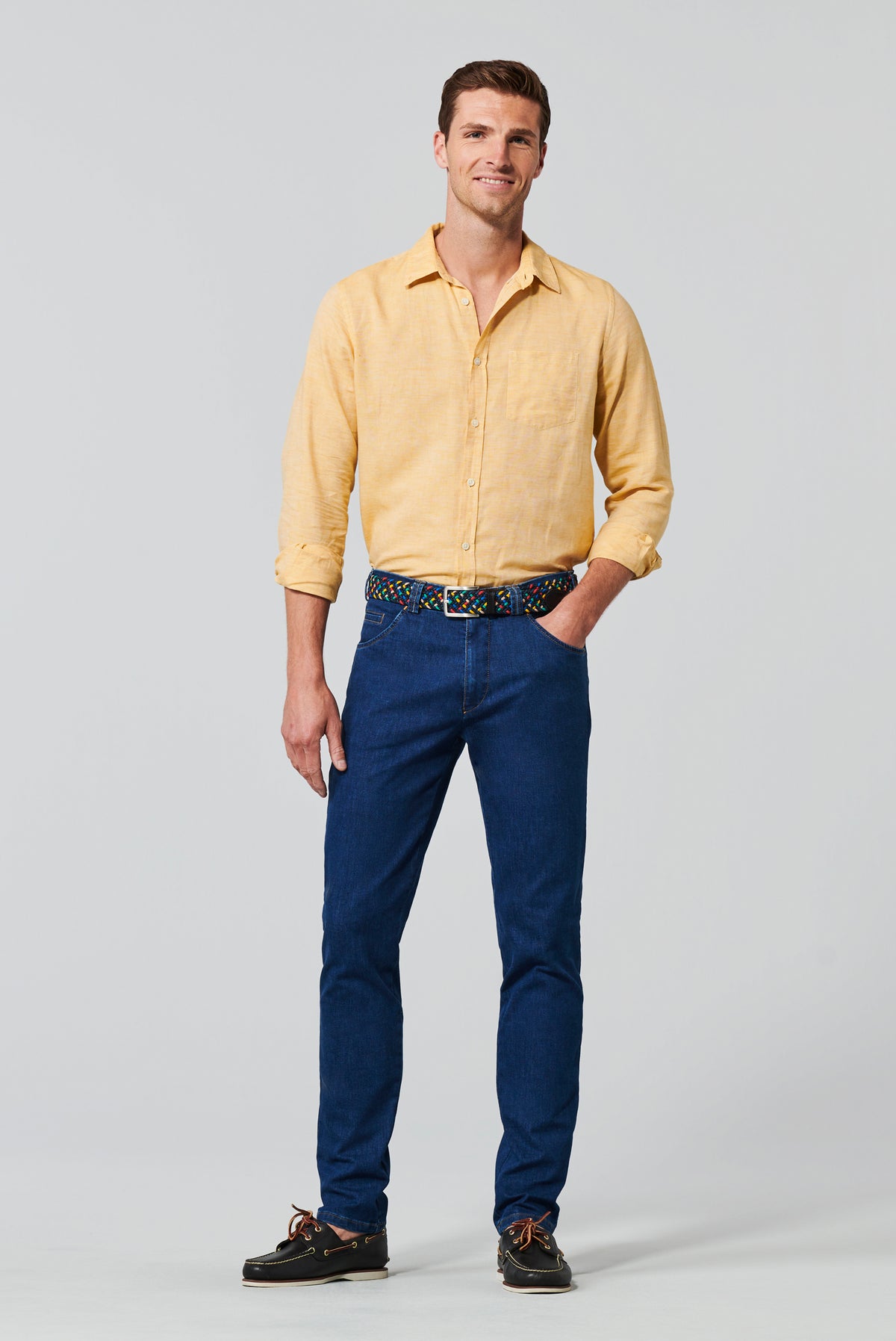 Meyer Hosen OSLO Casual Trousers - Denim