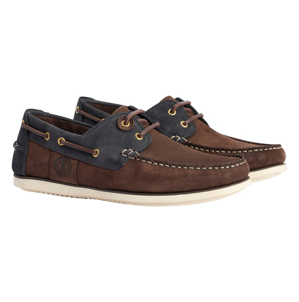 Barbour Wake Boat Shoe -Brown/Navy