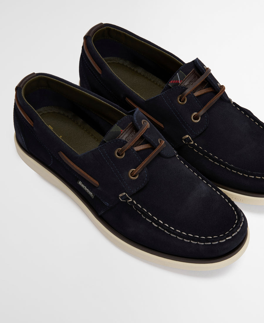 Barbour Rothley Boat Shoe - Navy Suede