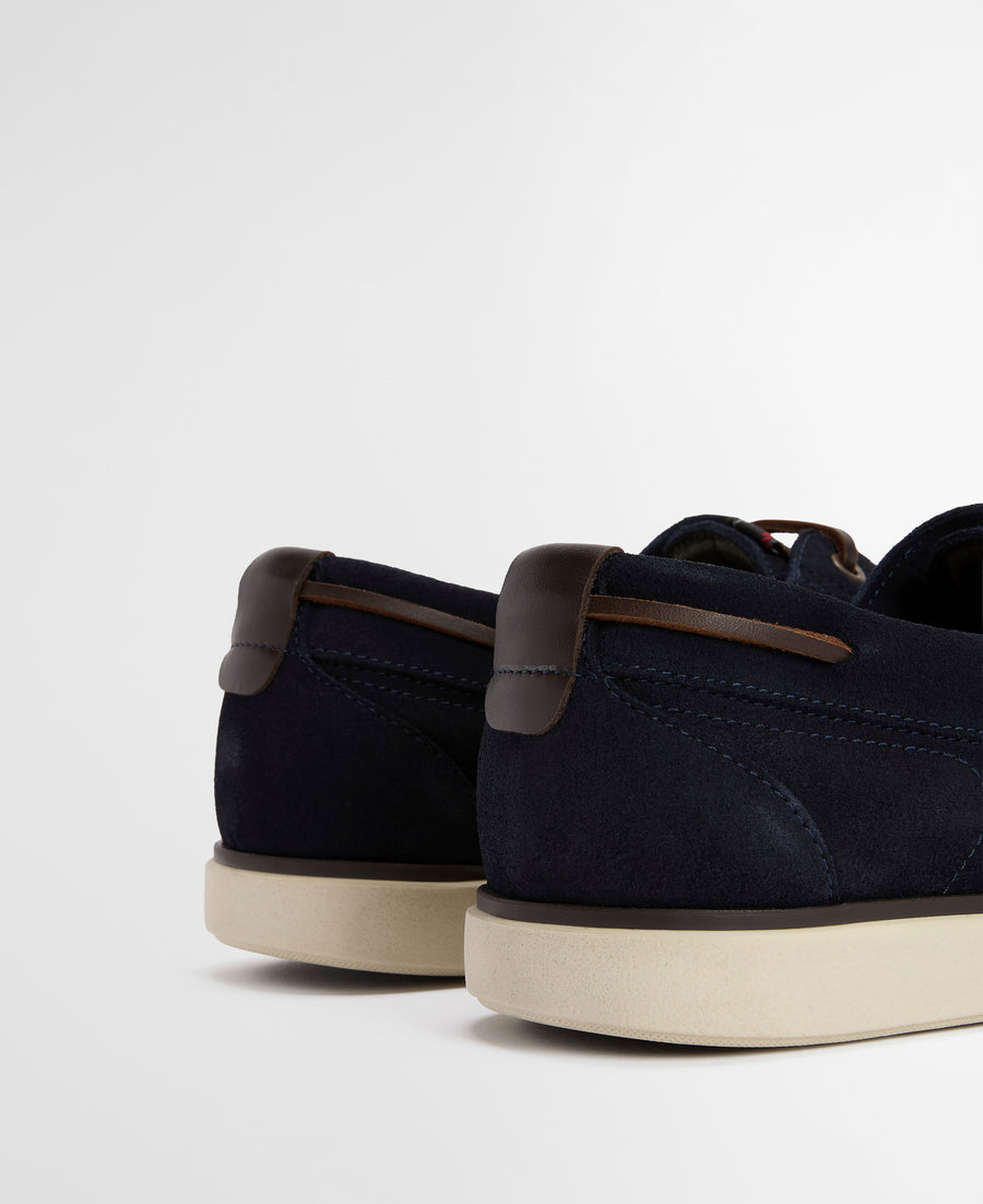 Barbour Rothley Boat Shoe - Navy Suede