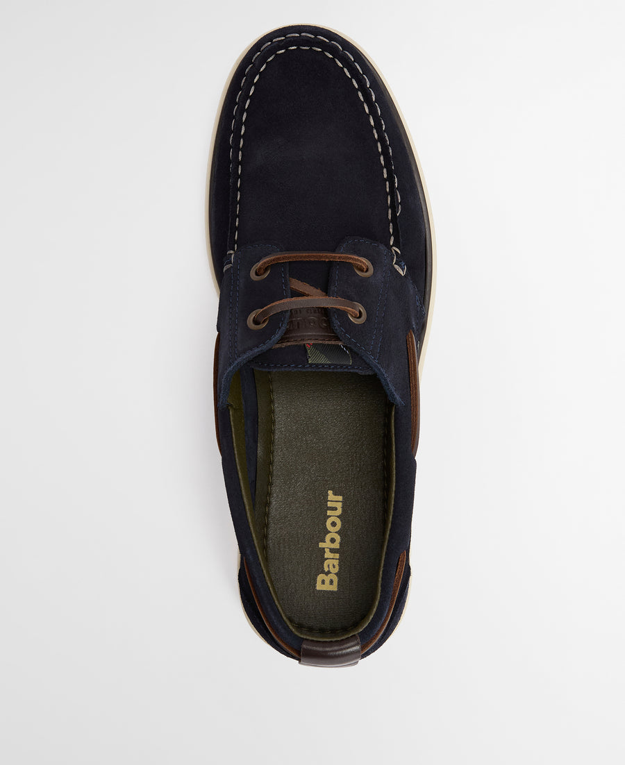 Barbour Rothley Boat Shoe - Navy Suede