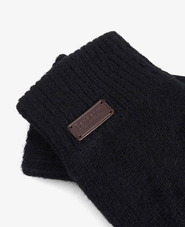 Barbour Carlton Knitted Gloves - Black