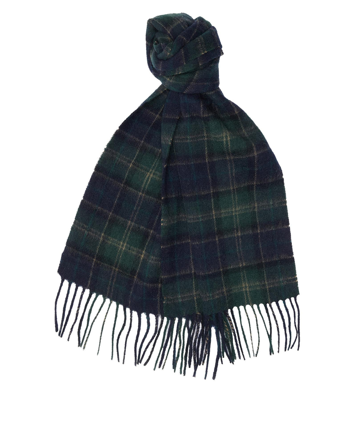 Barbour Tartan Scarf &amp; Glove Gift Set - Navy / Green