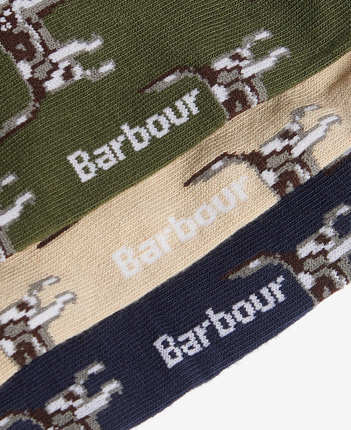 Barbour Pointer Dog Socks Gift Box - Forest Mix