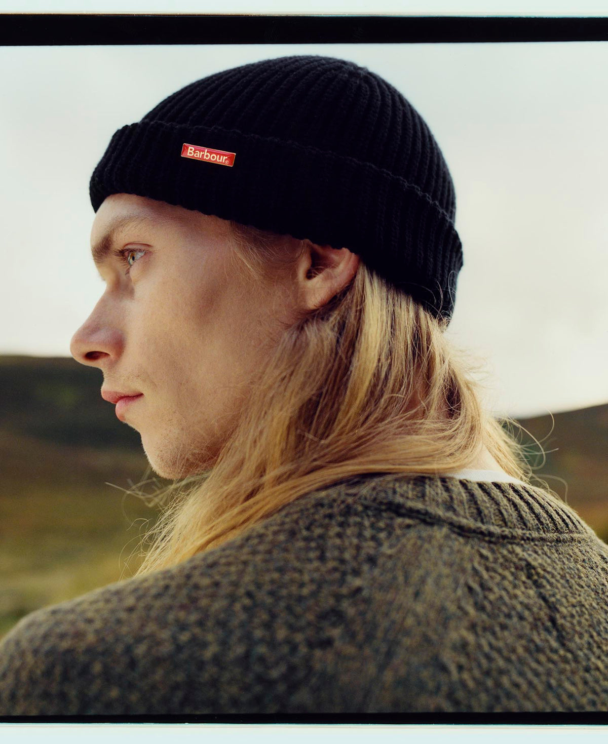 Barbour Mosely Fisherman Beanie - Black