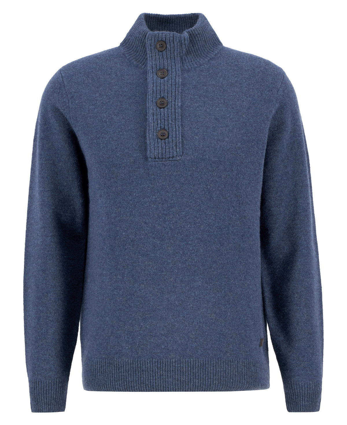 Barbour Essential Patch Half Zip Knitted Jumper - INDIGO