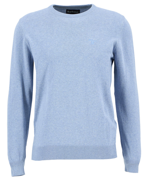 Barbour Pima Cotton Crew Neck Sweater - Dark Chambray