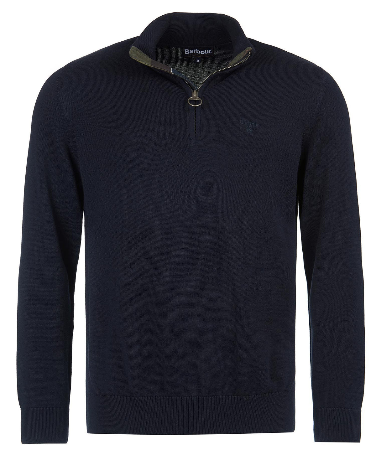Barbour Cotton Half-Zip Jumper - Navy