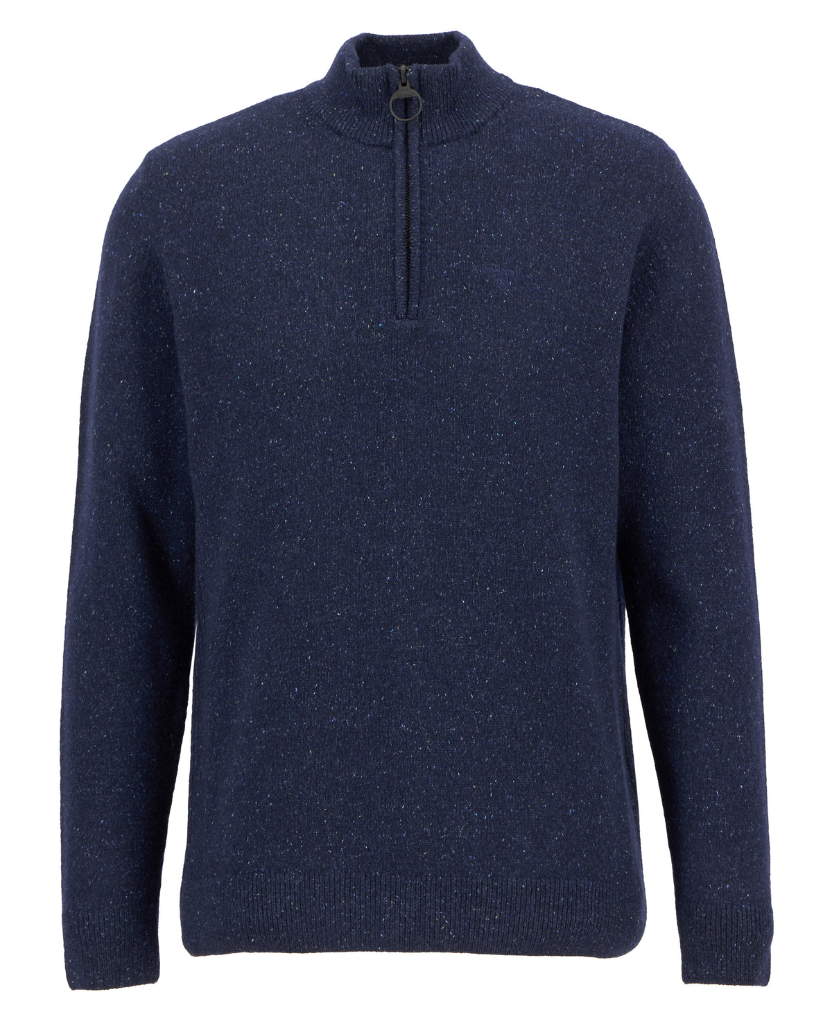 Barbour Essential Tisbury Half Zip Knitted Jumper - Blue