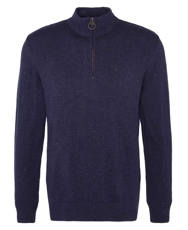 Barbour Essential Tisbury Half Zip Knit Navy