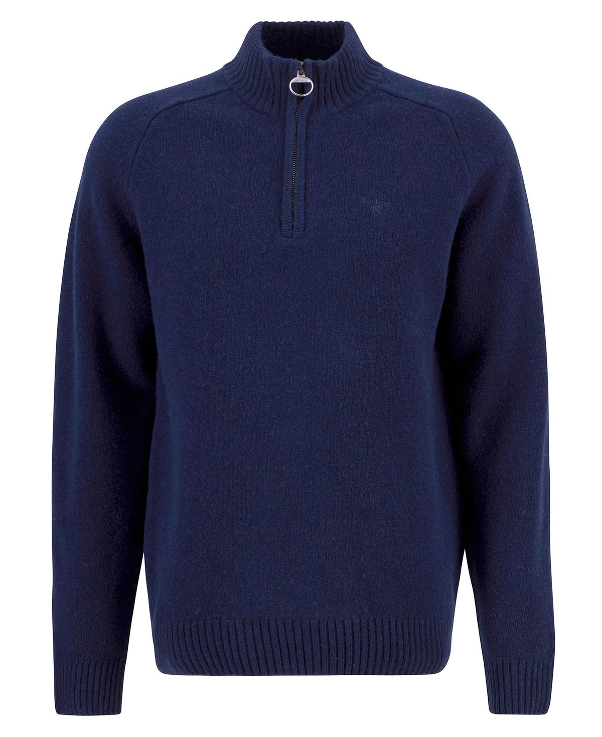 Barbour Grangetown Half Zip Knitted Jumper - Navy
