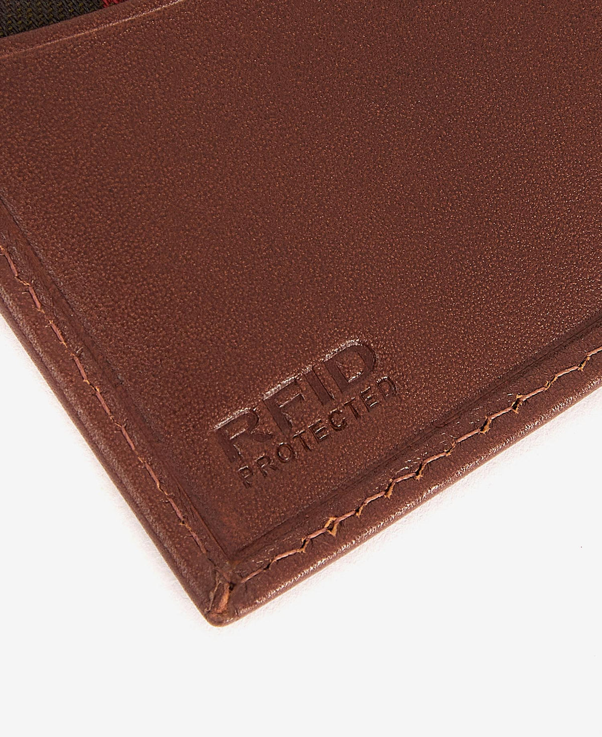 Barbour Colwell Leather Billfold Wallet - Brown