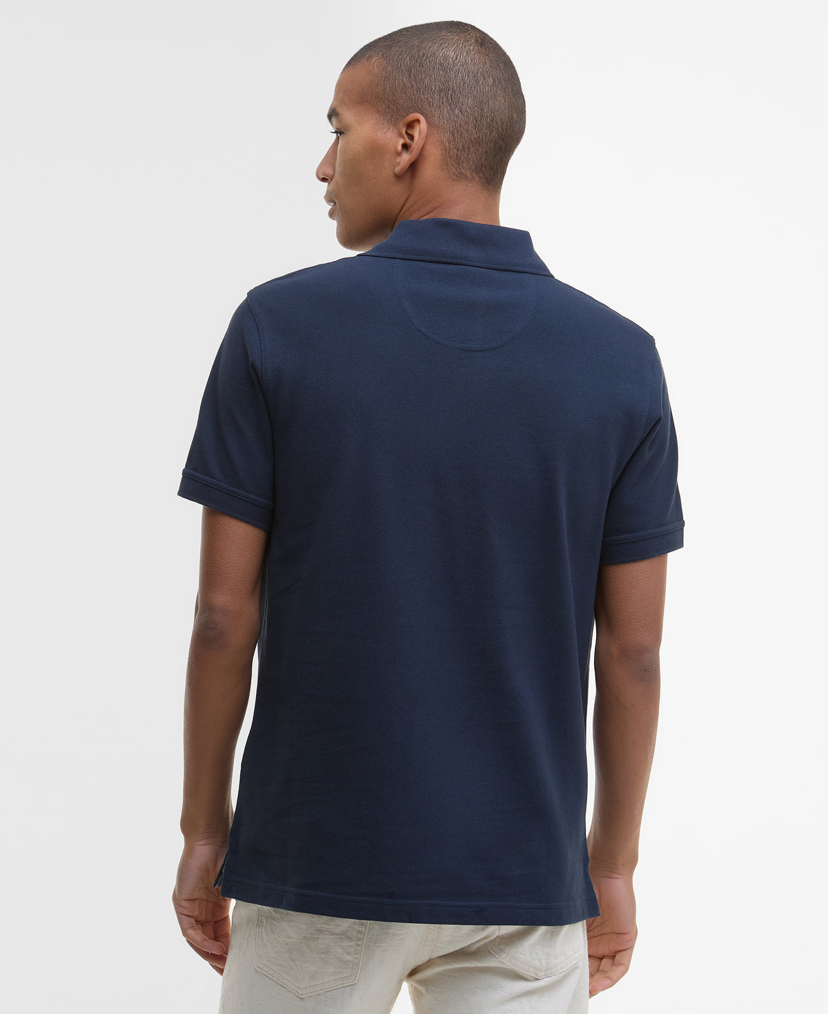 Barbour Tartan Pique Polo Shirt - Navy