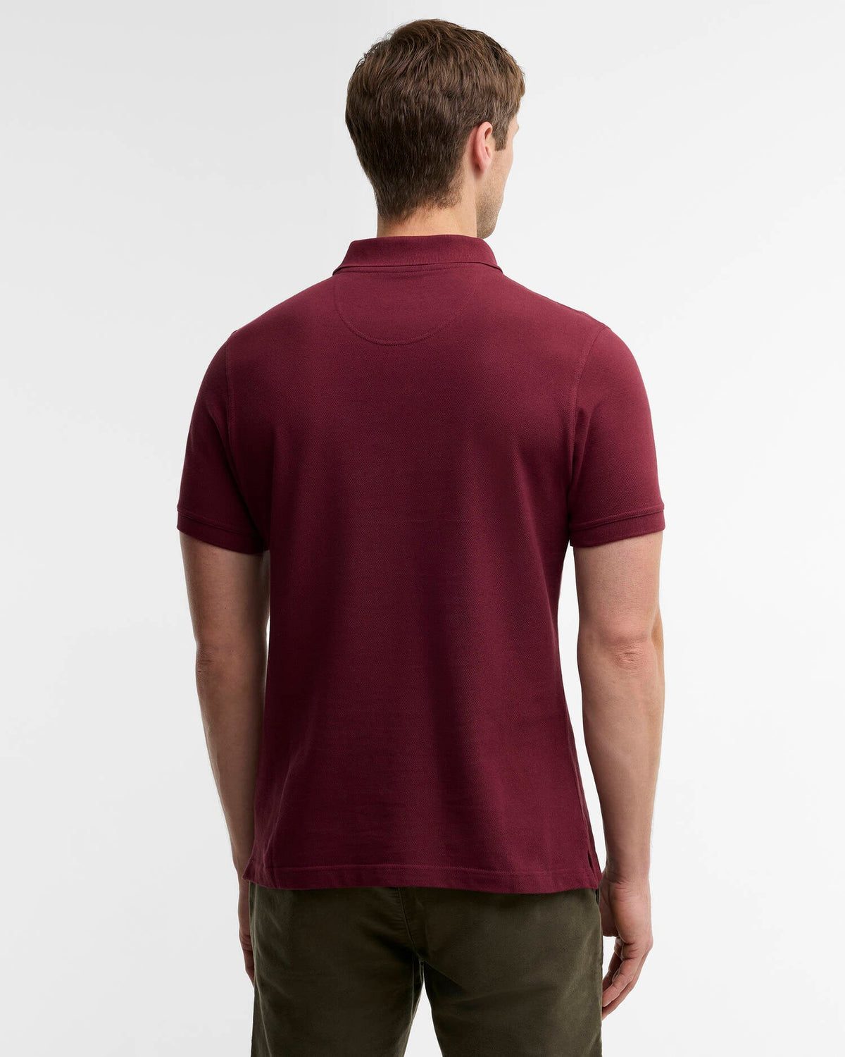 Barbour Tartan Pique Polo Shirt - Ruby Red
