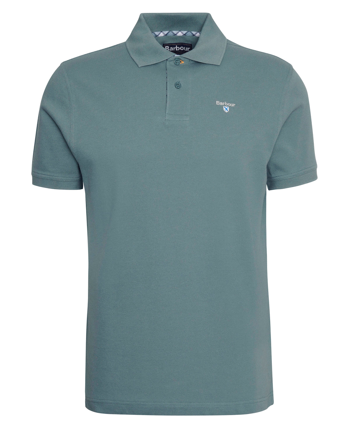 Barbour Tartan Pique Polo Shirt - Vintage Teal