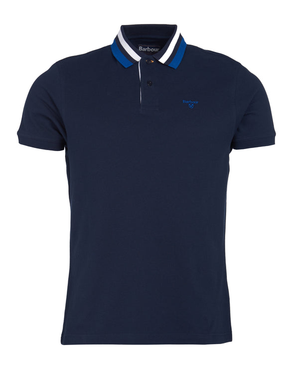 Barbour Hawkeswater Tipped Polo - Navy