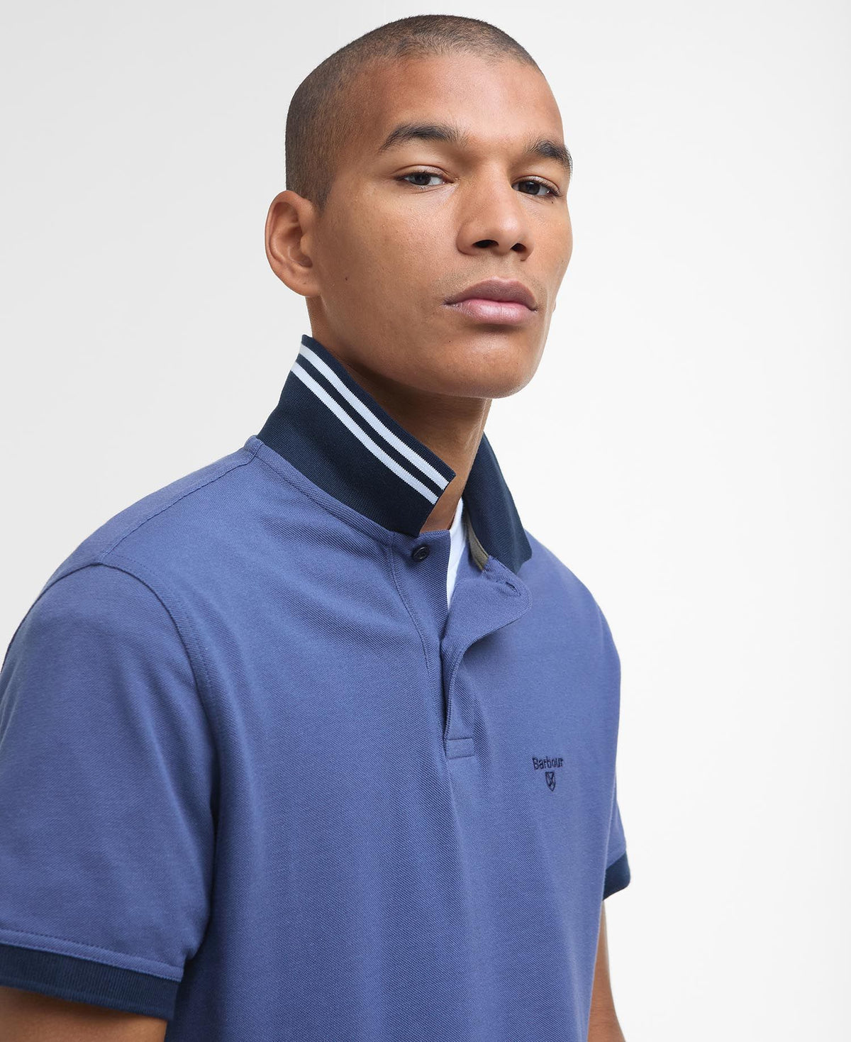 Barbour Lynmouth Tipped Polo Shirt - Blue
