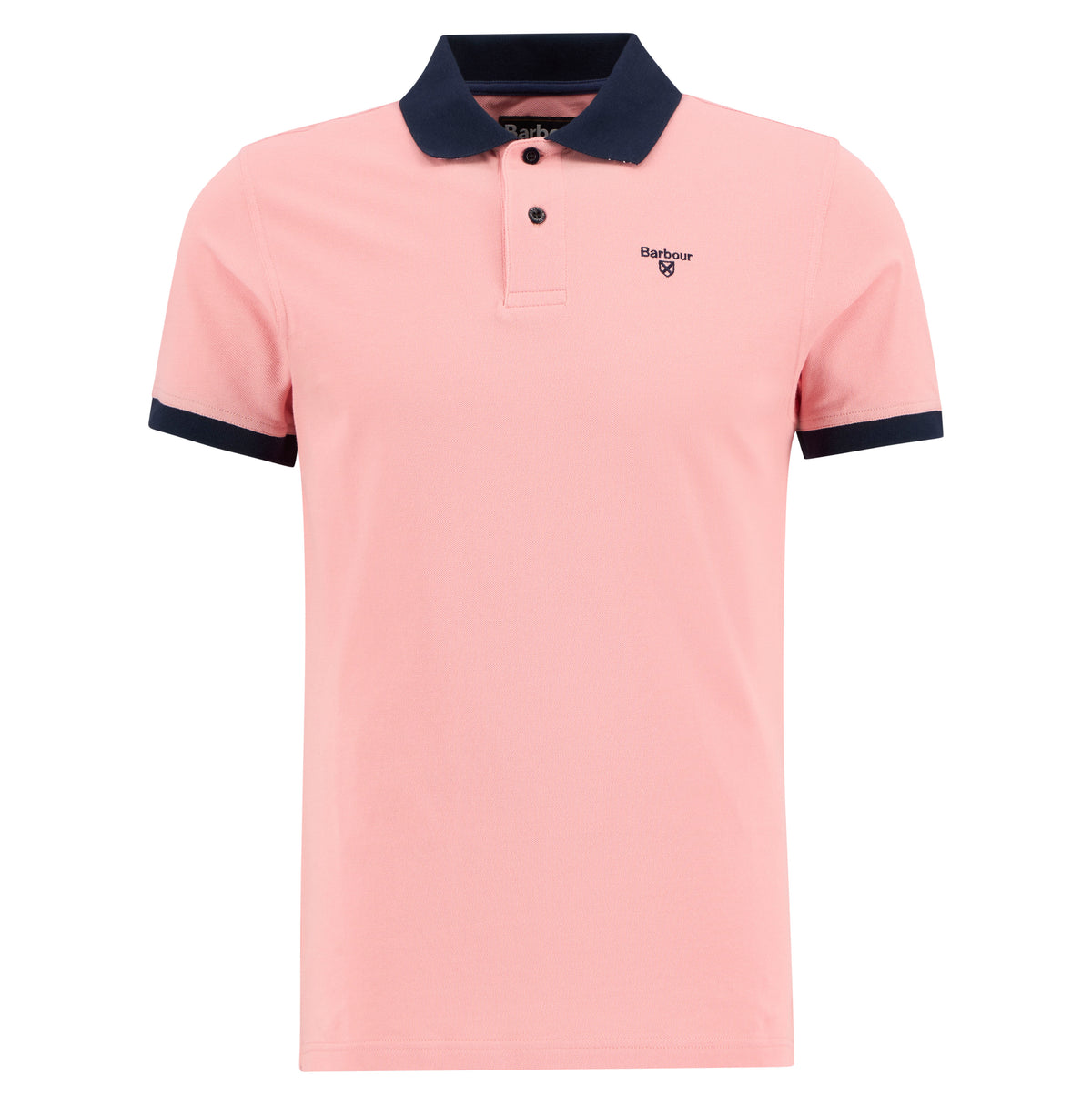 Barbour Lynmouth Tipped Tailored Fit Polo Shirt - Mineral Pink