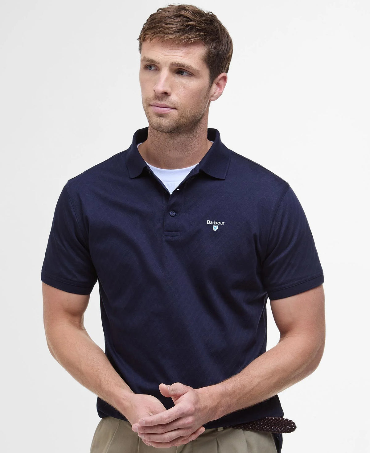Barbour Sutton Tailored Polo Shirt - Navy