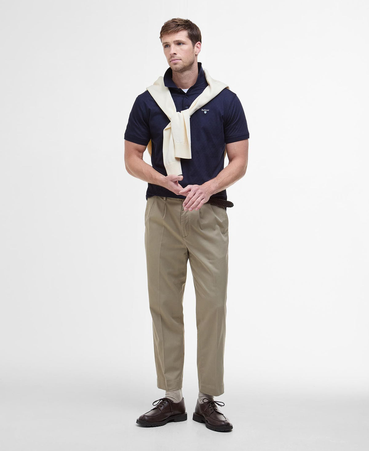 Barbour Sutton Tailored Polo Shirt - Navy