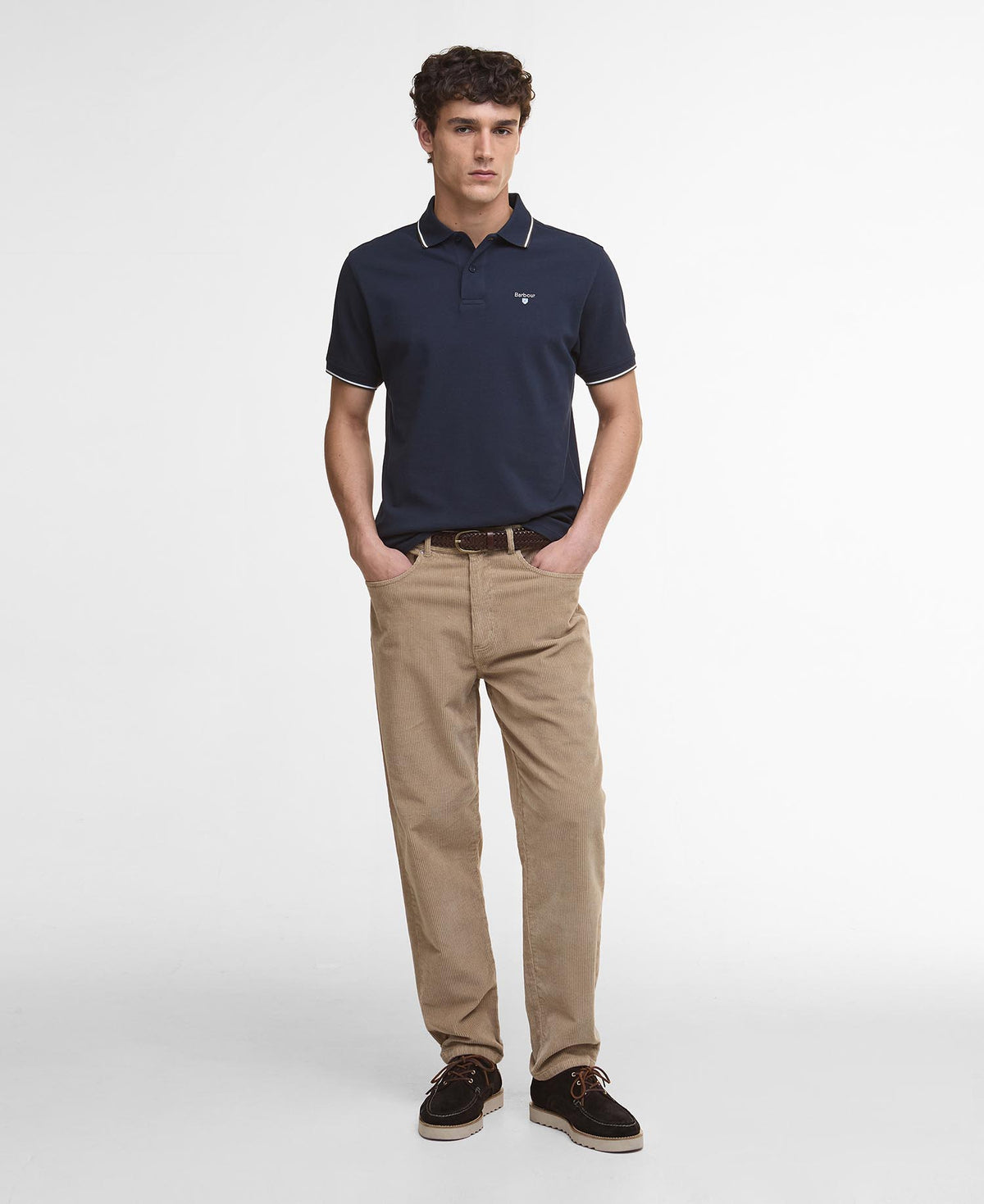 Barbour Fielding Tailored Polo Shirt - Navy