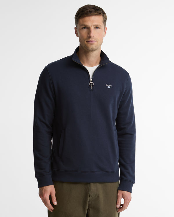Barbour Desmond Half Zip Sweatshirt - Navy