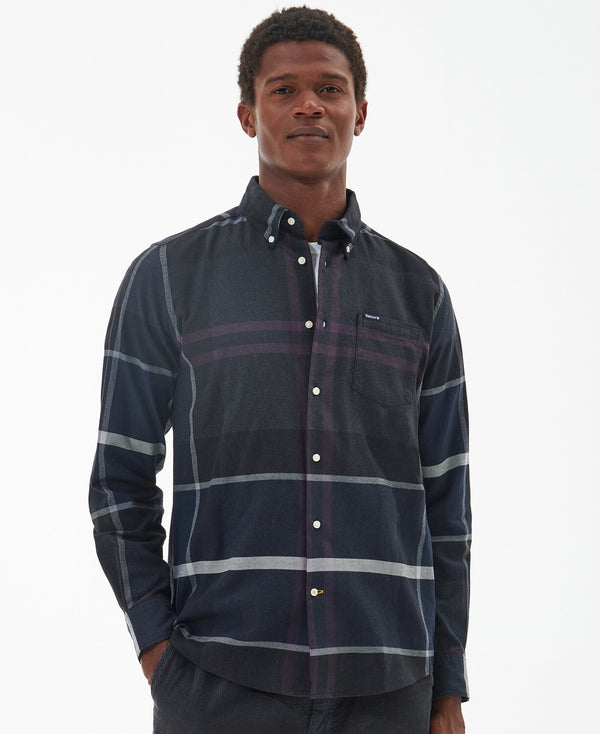 Barbour Dunoon Taillored Fit Shirt - Black Slate