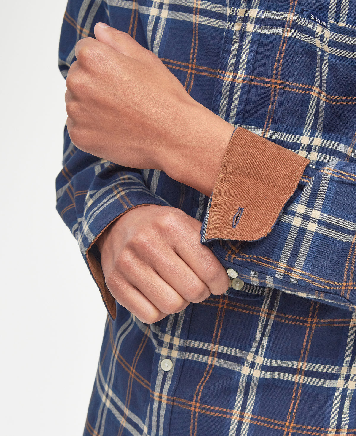 Barbour Crossfell Tailored Checked Shirt - Blue