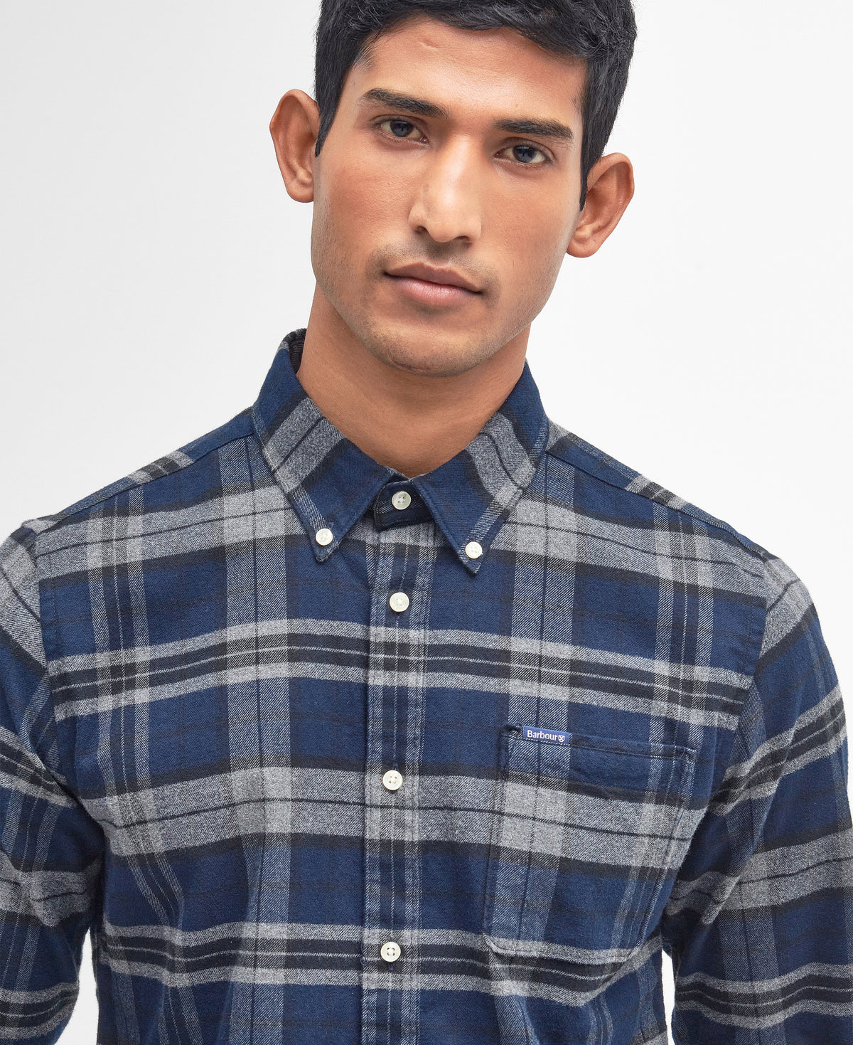 Barbour Betsom Tailored Checked Shirt - Grey
