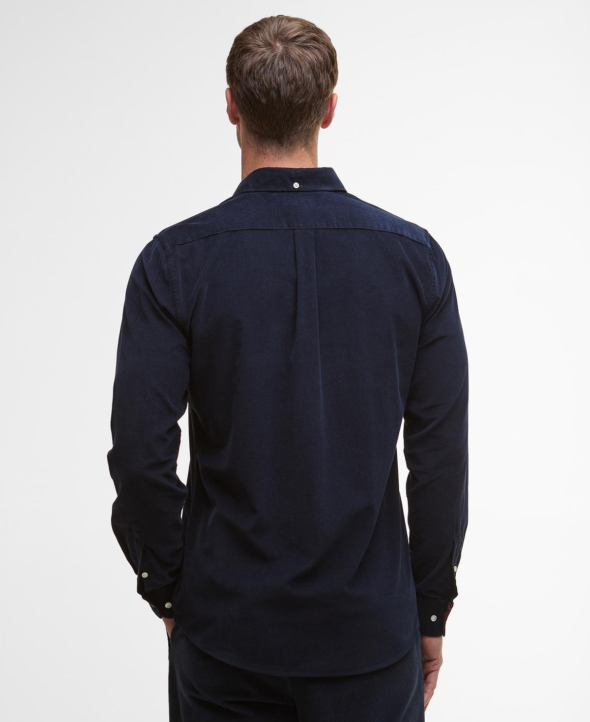 Barbour Ramsey Tailored Cord Shirt - Navy